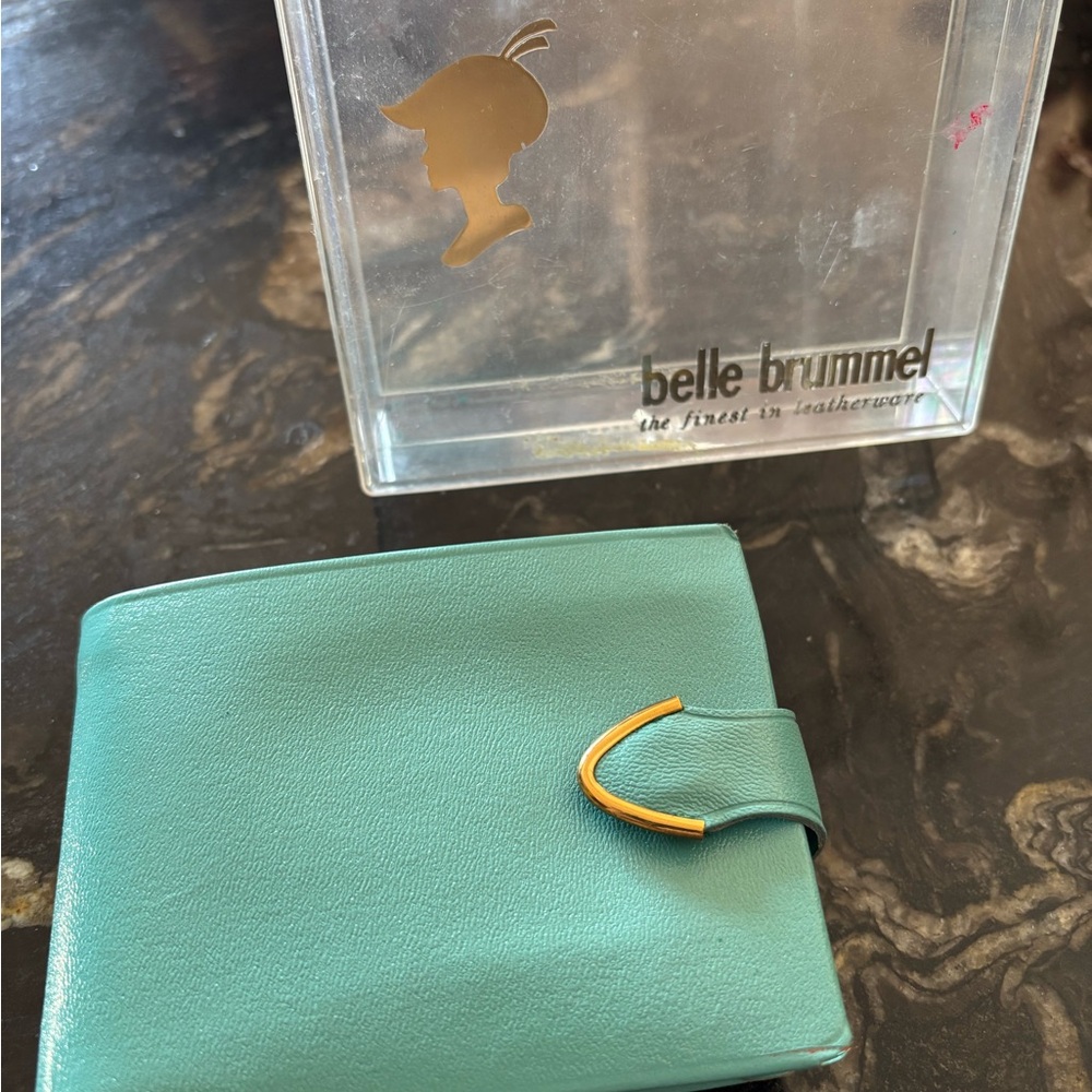 Vintage Teal Wallet NWT in original box